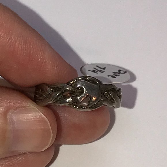 Sterling Silver Dove Ring Size 7 1/4 - Picture 4 of 6